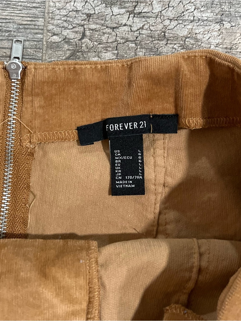 Forever 21 Corduroy Lace-Up Mini Skirt - Picture 3 of 5